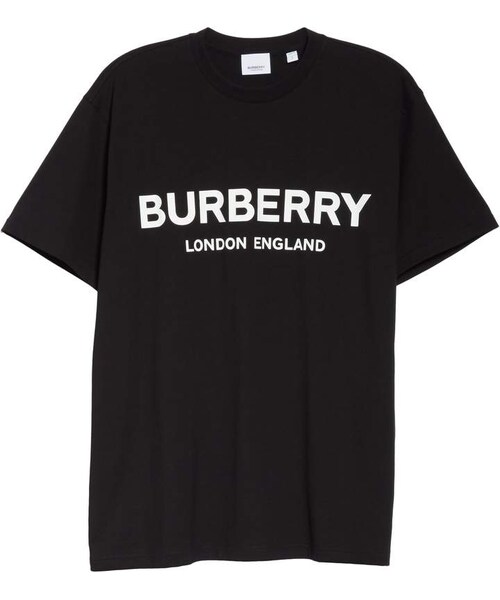 【BURBERRY】ロゴプリントTシャツ CARRICK BURBERRY(バーバリー)の「Burberry Carrick Logo Print Cotton