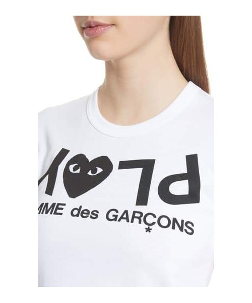 COMME des GARCONS（コムデギャルソン）の「Comme des Garcons Upside Down Graphic Tee（Tシャツ/カットソー・レディース・White・Medium/Large/Small/X-small）」の5枚目の写真