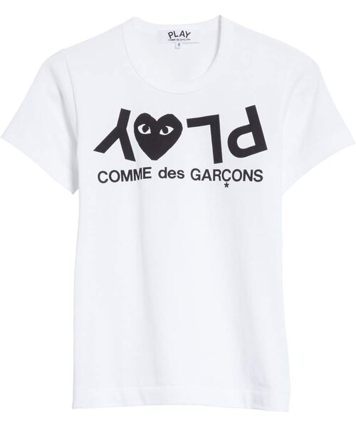 COMME des GARCONS（コムデギャルソン）の「Comme des Garcons Upside Down Graphic Tee（Tシャツ/カットソー・レディース・White・Medium/Large/Small/X-small）」の4枚目の写真