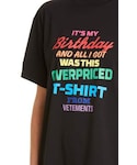 VETEMENTS ヴェトモン　tee VETEMENTS（ヴェトモン）の「Vetements Birthday Graphic Tee（T