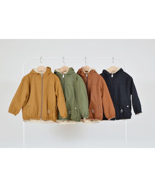 cache cache（カシュ カシュ）の「GENERATOR   リバーシブルパーカー（ブラック）（その他アウター・キッズ・その他）」の3枚目の写真