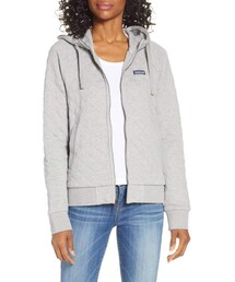 Patagonia Organic Cotton Blend Quilted Hoodie