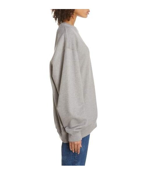Acne Studios（アクネストゥディオズ）の「Acne Studios Forba Face Oversize Sweatshirt（スウェット・レディース・Black/Gray・Xx-small/Medium/Large/Small）」の5枚目の写真