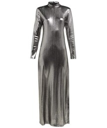 Bella Freud - Radzville Shimmering Maxi Dress - Womens - Silver