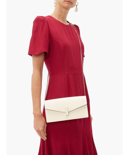 Valextra（ヴァレクストラ）の「Valextra - Iside Grained Leather Clutch - Womens - White（クラッチバッグ・レディース・White・One Size）」の2枚目の写真