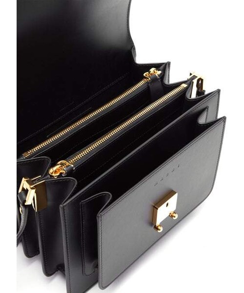 MARNI(マルニ)の「Marni - Trunk Medium Leather Shoulder Bag - Womens - Black(ショルダーバッグ・レディース・Black・One Size)」の3枚目の写真