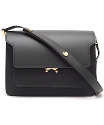 MARNI | Marni - Trunk Medium Leather Shoulder Bag - Womens - Black(ショルダーバッグ)