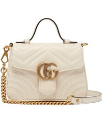 GUCCI | Gucci - Gg Marmont Quilted Leather Cross Body Bag - Womens - White(ショルダーバッグ)