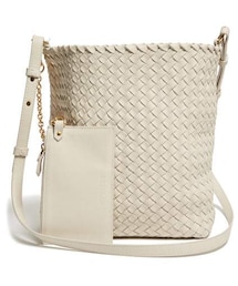 BOTTEGA VENETA | Bottega Veneta - Intrecciato Leather Cross Body Bag - Womens - White(ショルダーバッグ)