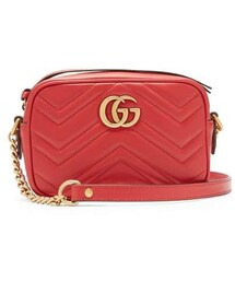 Gucci - Gg Marmont Mini Quilted Leather Cross Body Bag - Womens - Red