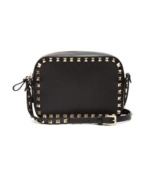 VALENTINO(ヴァレンティノ)の「Valentino - Rockstud Camera Leather Cross Body Bag - Womens - Black(ショルダーバッグ・レディース・Black・One Size)」の1枚目の写真
