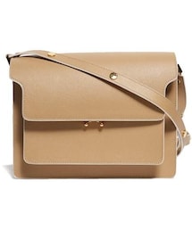 MARNI | Marni - Trunk Medium Leather Shoulder Bag - Womens - Beige Multi(ショルダーバッグ)