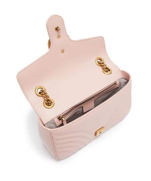 GUCCI（グッチ）の「Gucci - Gg Marmont Mini Quilted Leather Shoulder Bag - Womens - Light Pink（ショルダーバッグ・レディース・Pink・One Size）」の4枚目の写真