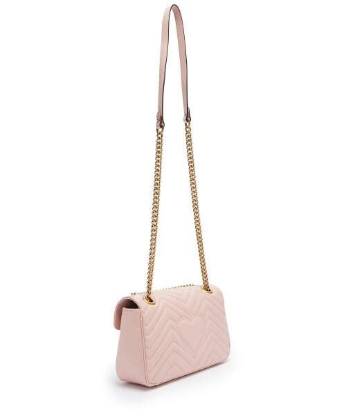 GUCCI（グッチ）の「Gucci - Gg Marmont Mini Quilted Leather Shoulder Bag - Womens - Light Pink（ショルダーバッグ・レディース・Pink・One Size）」の3枚目の写真