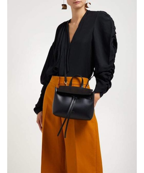 MANSUR GAVRIEL（マンサーガブリエル）の「Mansur Gavriel - Mini Mini Lady Leather Cross Body Bag - Womens - Black Multi（ショルダーバッグ・レディース・Black・One Size）」の3枚目の写真