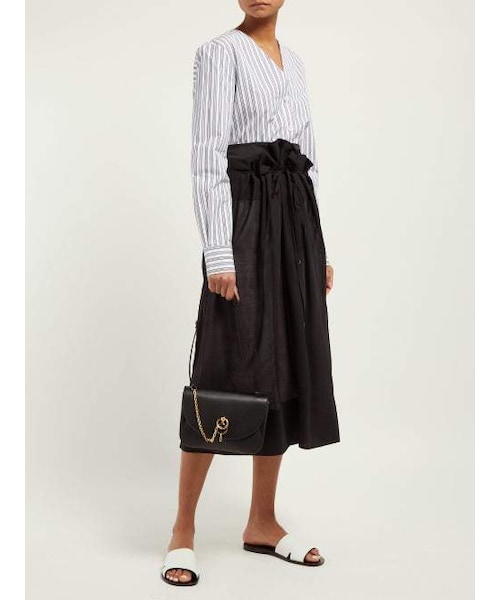JW Anderson(ジェイダブリューアンダーソン)の「Jw Anderson - Keyts Leather Cross Body Bag - Womens - Black(ショルダーバッグ・レディース・Black・One Size)」の3枚目の写真