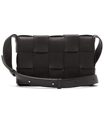 BOTTEGA VENETA | Bottega Veneta - Intrecciato Leather Cross Body Bag - Womens - Black(ショルダーバッグ)