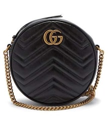 GUCCI | Gucci - Gg Marmont Circular Leather Cross Body Bag - Womens - Black(ショルダーバッグ)