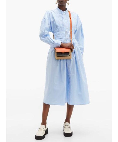 MARNI（マルニ）の「Marni - Trunk Mini Saffiano Leather Cross Body Bag - Womens - Orange Multi（ショルダーバッグ・レディース・Orange・One Size）」の3枚目の写真