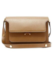 MARNI | Marni - Trunk Medium Saffiano Leather Shoulder Bag - Womens - Brown(ショルダーバッグ)