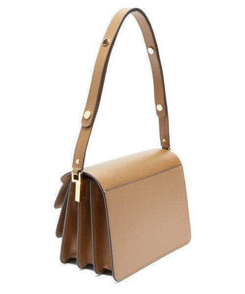 MARNI（マルニ）の「Marni - Trunk Medium Saffiano Leather Shoulder Bag - Womens - Brown（ショルダーバッグ・レディース・Brown・One Size）」の4枚目の写真