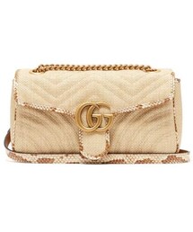 Gucci - Gg Marmont Quilted Shoulder Bag - Womens - Beige Multi
