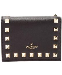 VALENTINO | Valentino - Rockstud Leather Wallet - Womens - Black(財布)