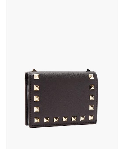VALENTINO（ヴァレンティノ）の「Valentino - Rockstud Leather Wallet - Womens - Black（財布・レディース・Black・One Size）」の2枚目の写真