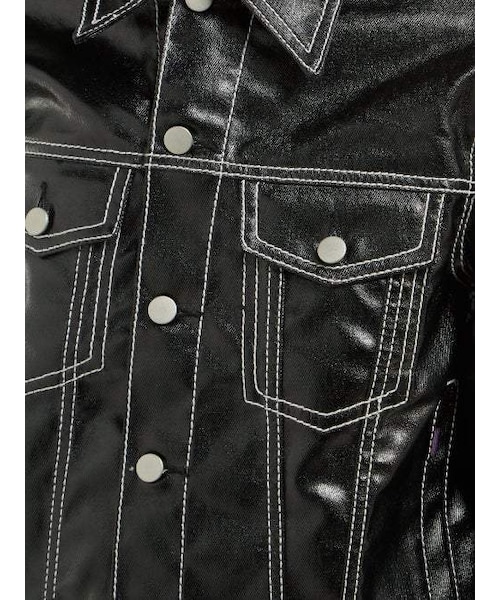 Eytys Buck Tar Coated Denim Jacket In Black | ModeSens
