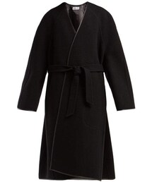 Balenciaga - Belted Wool Cocoon Coat - Womens - Black
