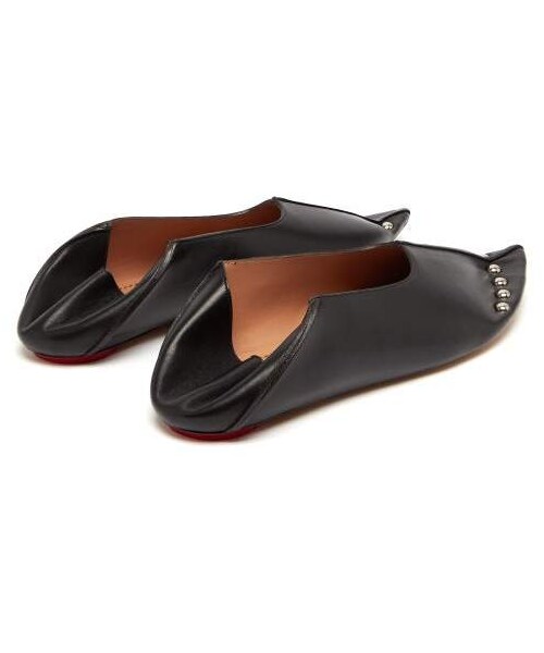 MARNI（マルニ）の「Marni - Collapsible Back Studded Leather Flats - Womens - Black（シューズ・レディース・Black・34 Eu/it/34.5 Eu/it/35 Eu/it/35.5 Eu/it/36 Eu/it）」の5枚目の写真