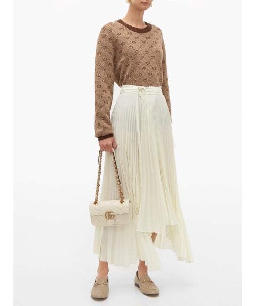 GUCCI（グッチ）の「Gucci - Brixton Collapsible Heel Leather Loafers - Womens - Beige（シューズ・レディース・Beige・35 Eu/it/35.5 Eu/it/36 Eu/it/36.5 Eu/it/37 Eu/it/37.5 Eu/it/38 Eu/it/38.5 Eu/it/39 Eu/it/39.5 Eu/it/40 Eu/it/40.5 Eu/it/41 Eu/it/41.5 Eu/it/42 Eu/it）」の4枚目の写真