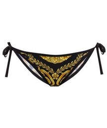 Versace - Baroque Print Bikini Briefs - Womens - Black Gold