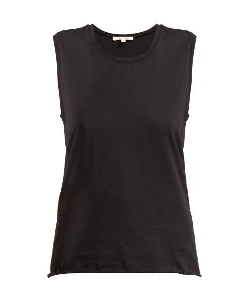 NILI LOTAN 売れ筋商品|||ニリロータン Tシャツ トップス レディース Tank tops Black NILI LOTAN | Jennifer Rib Tank | Jet Black