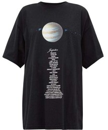 VETEMENTS | Vetements - Jupiter Oversized Cotton Jersey T Shirt - Womens - Black Multi(Tシャツ/カットソー)