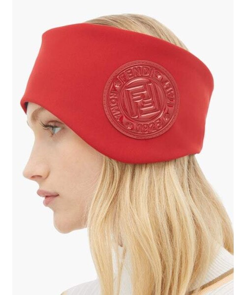 FENDI(フェンディ)の「Fendi - Logo Applique Neoprene Headband - Womens - Red(ヘアアクセサリー・レディース・red・One Size)」の5枚目の写真