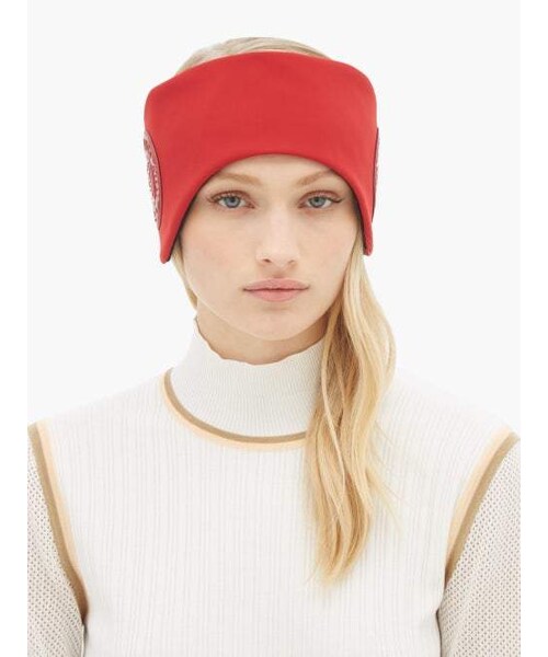 FENDI(フェンディ)の「Fendi - Logo Applique Neoprene Headband - Womens - Red(ヘアアクセサリー・レディース・red・One Size)」の4枚目の写真