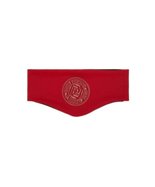 FENDI(フェンディ)の「Fendi - Logo Applique Neoprene Headband - Womens - Red(ヘアアクセサリー・レディース・red・One Size)」の1枚目の写真