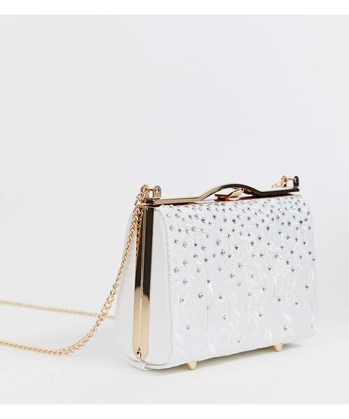 ALDO（アルド）の「Aldo ALDO Etrotard white occasion lace clutch bag（クラッチバッグ
