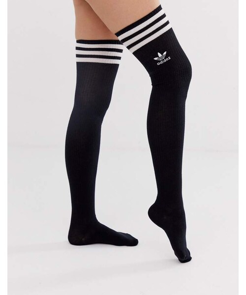 ufravigelige Menagerry Flåde adidas（アディダス）の「Adidas Originals adidas Originals three stripe knee high  socks（）」 - WEAR