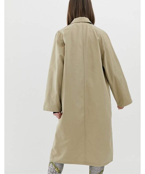 MONKI（モンキ）の「Monki lightweight coat with oversized pockets in beige（ジャケット/アウター・レディース・Beige・XS/S/M/L/XL）」の3枚目の写真