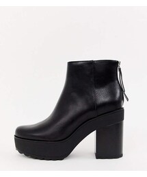 Bershka | Bershka platform heeled boot(ブーツ)