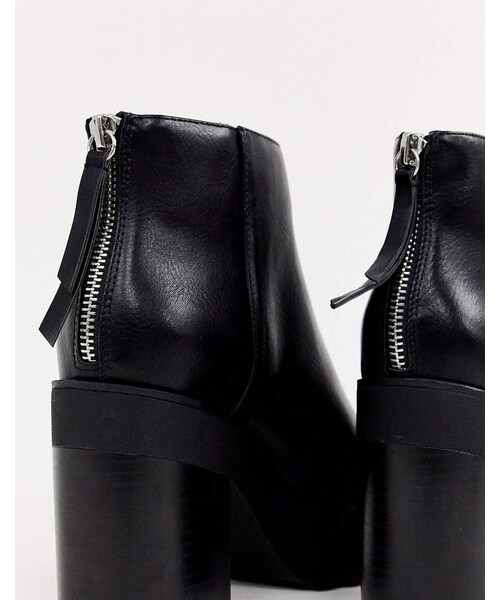 Bershka（ベルシュカ）の「Bershka platform heeled boot（ブーツ・レディース・Black・Us 9/Us 10）」の3枚目の写真
