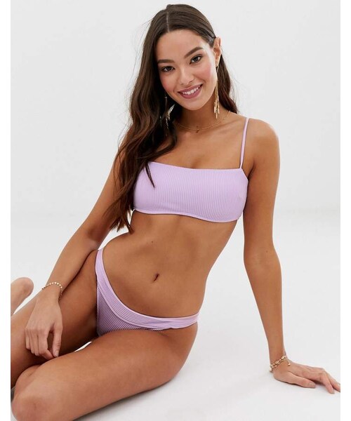 Hollister（ホリスター）の「Hollister ribbed bikini top（水着）」 WEAR