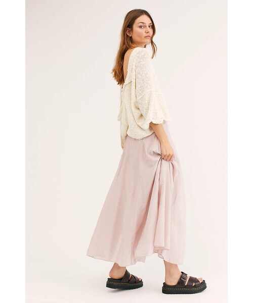 CP SHADES（シーピーシェイズ）の「Cp Shades Lily Cotton Silk Maxi Skirt（スカート・レディース・Brown/Gray/Red/Pink/Beige・XS/S/M/L）」の6枚目の写真