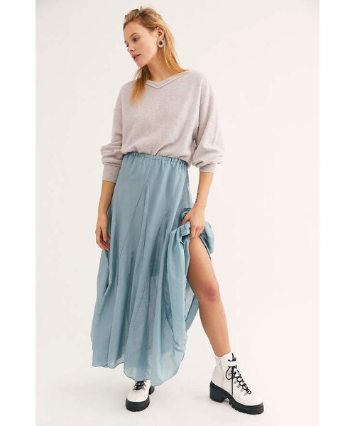 CP SHADES（シーピーシェイズ）の「Cp Shades Lily Cotton Silk Maxi Skirt（スカート・レディース・Brown/Gray/Red/Pink/Beige・XS/S/M/L）」の15枚目の写真