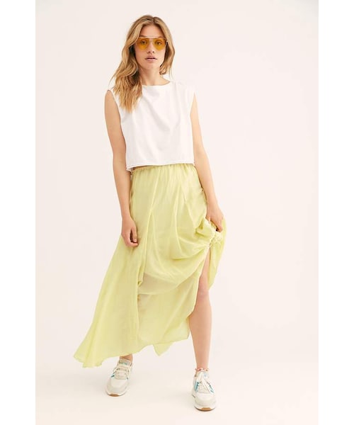 CP SHADES（シーピーシェイズ）の「Cp Shades Lily Cotton Silk Maxi Skirt（スカート・レディース・Brown/Gray/Red/Pink/Beige・XS/S/M/L）」の3枚目の写真