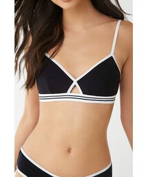 Forever 21 Striped Cutout Bralette