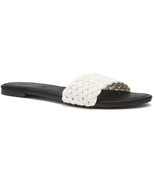 FOREVER 21（フォーエバー トゥエンティーワン）の「Forever 21 Faux Leather Sandals（その他シューズ・レディース・Yellow/White・5.5/6/6.5/7/7.5/8）」の5枚目の写真