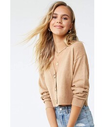 Forever 21 Button-Front Cropped Cardigan